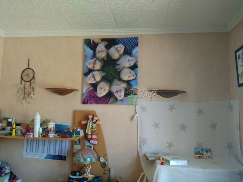 Une très belle toile de leurs frimousses sur mon mur avec Carteland